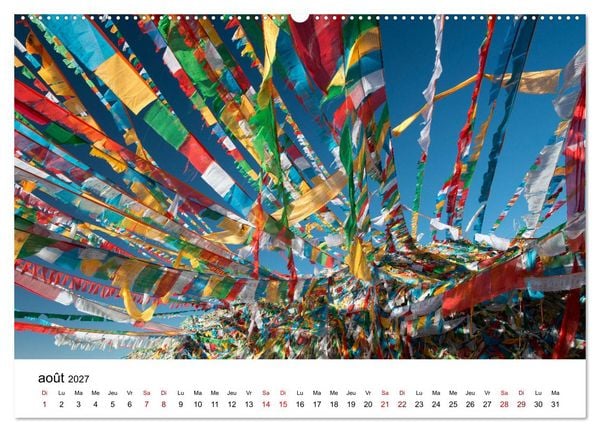 Produktbild: Monast&egrave;res et paysages du Tibet (Calendrier mural 2027 DIN A2 vertical) calendrier de bureau