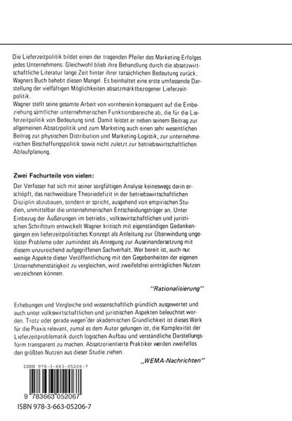 Produktbild: Lieferzeitpolitik
