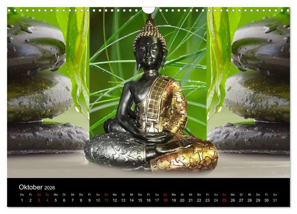 Produktbild: Buddha und Yin Yang (Wandkalender 2026 DIN A3 quer), CALVENDO Monatskalender