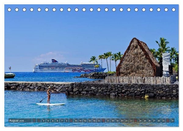 Produktbild: Hawaii - Inseln am anderen Ende der Welt (Tischkalender 2026 DIN A5 quer), CALVENDO Monatskalender