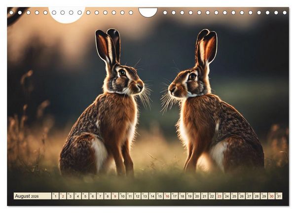Produktbild: Heimische Tiere im Mondlicht (Wandkalender 2026 DIN A4 quer), CALVENDO Monatskalender