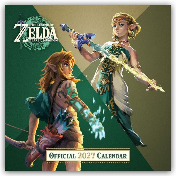 Produktbild: Nintendo &ndash; The Legend of Zelda &ndash; Die Legende von Zelda 2027 &ndash; Wandkalender