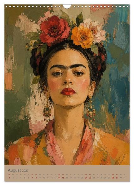 Produktbild: Boho Frauen Kunstkalender - 12 Vintage Kunstportr&auml;ts (Wandkalender 2027 DIN A3 hoch), CALVENDO Monatskalender