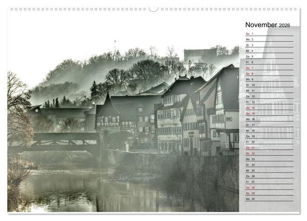 Produktbild: Hohenlohe - Natur und Altstadt (Wandkalender 2026 DIN A2 quer), CALVENDO Monatskalender