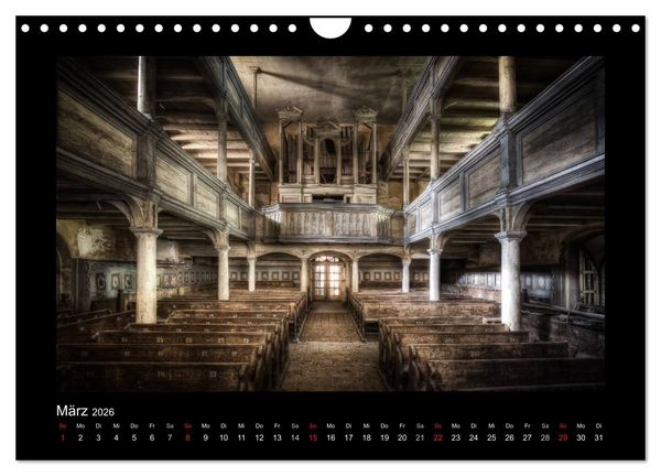 Produktbild: Lost Places - verlassene Orte vergangener Glanz (Wandkalender 2026 DIN A4 quer), CALVENDO Monatskalender