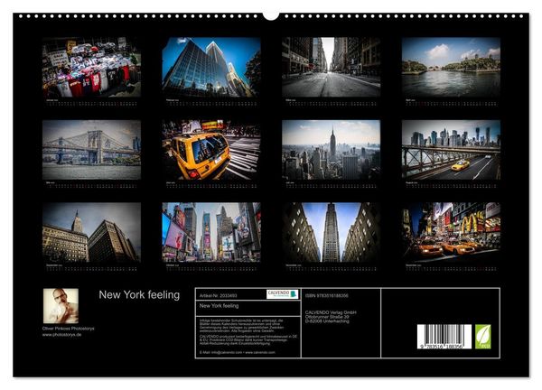 Produktbild: New York feeling (hochwertiger Premium Wandkalender 2026 DIN A2 quer), Kunstdruck in Hochglanz