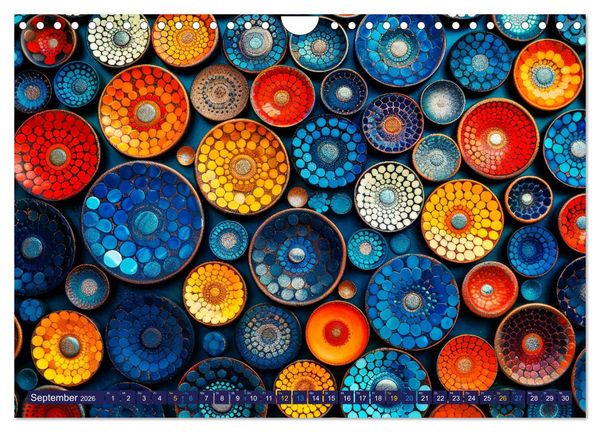 Produktbild: Patchwork - Farben und Formen (Wandkalender 2026 DIN A4 quer), CALVENDO Monatskalender