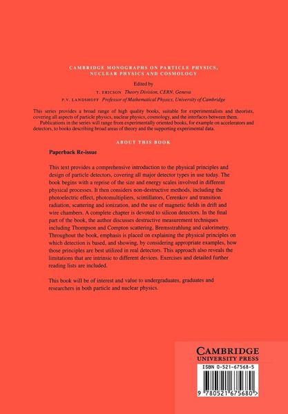 Produktbild: The Physics of Particle Detectors