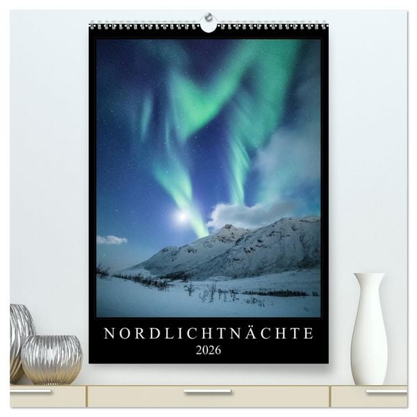 Produktbild: Nordlichtn&auml;chte (hochwertiger Premium Wandkalender 2026 DIN A2 hoch), Kunstdruck in Hochglanz