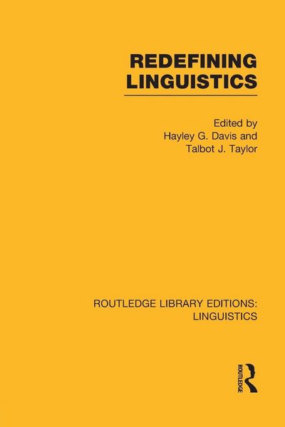 Produktbild: Redefining Linguistics (RLE Linguistics A