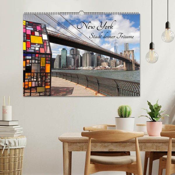 Produktbild: New York - Stadt deiner Tr&auml;ume (Wandkalender 2026 DIN A2 quer), CALVENDO Monatskalender