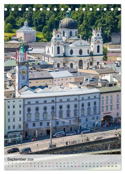 Produktbild: SALZBURG Grandiose Ausblicke (Tischkalender 2026 DIN A5 hoch), CALVENDO Monatskalender