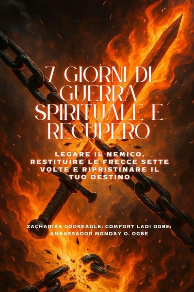 Produktbild: 7 GIORNI DI GUERRA SPIRITUALE E RECUPERO - Legare il nemico, restituire le frecce sette volte e ripristinare il tuo destino