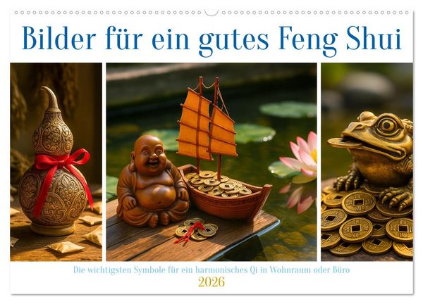 Produktbild: Bilder f&uuml;r ein gutes Feng Shui (Wandkalender 2026 DIN A2 quer), CALVENDO Monatskalender