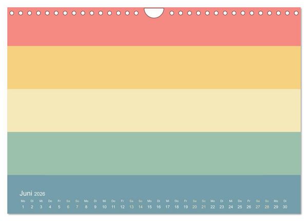 Produktbild: 70er Jahre Bastelkalender - DIY Kreativ-Kalender zum Selbstgestalten (Wandkalender 2026 DIN A4 quer), CALVENDO Monatskalender