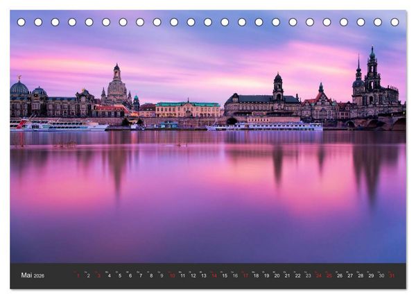 Produktbild: Barockstadt Dresden (Tischkalender 2026 DIN A5 quer), CALVENDO Monatskalender