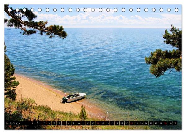 Produktbild: Der Transsibirische Eisenbahn Kalender (Tischkalender 2026 DIN A5 quer), CALVENDO Monatskalender