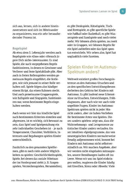 Produktbild: Kinder im Autismus-Spektrum durch Spielen f&ouml;rdern