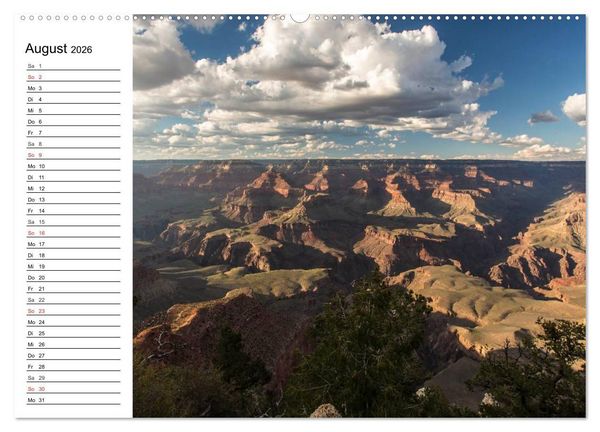Produktbild: Faszination Grand Canyon (Wandkalender 2026 DIN A2 quer), CALVENDO Monatskalender