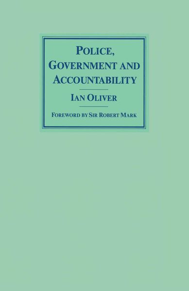 Produktbild: Police, Government and Accountability