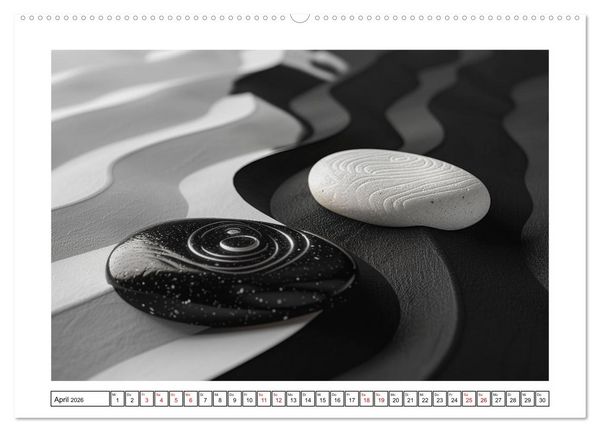 Produktbild: Augenmeditation im Zen Garten (hochwertiger Premium Wandkalender 2026 DIN A2 quer), Kunstdruck in Hochglanz
