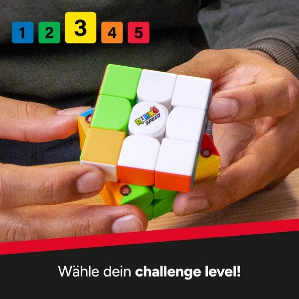 Produktbild: Rubik's - Speed Cube 3x3, ultra-leichtg&auml;ngiger Zauberw&uuml;rfel mit Magneten, hochwertige Verarbeitung f&uuml;r Einsteiger & Profis, ab 8 J.
