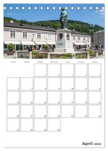 Produktbild: Bezauberndes SALZBURG / Terminplaner (Tischkalender 2026 DIN A5 hoch), CALVENDO Monatskalender