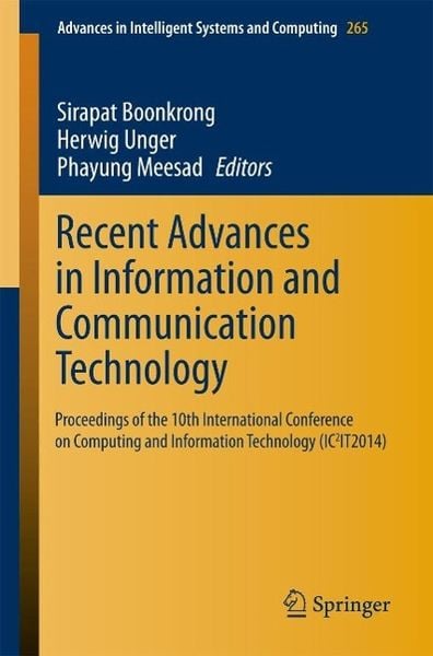 Produktbild: Recent Advances in Information and Communication Technology