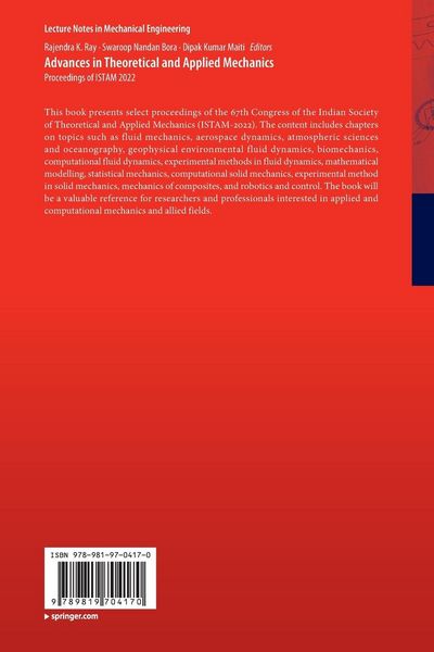 Produktbild: Advances in Theoretical and Applied Mechanics