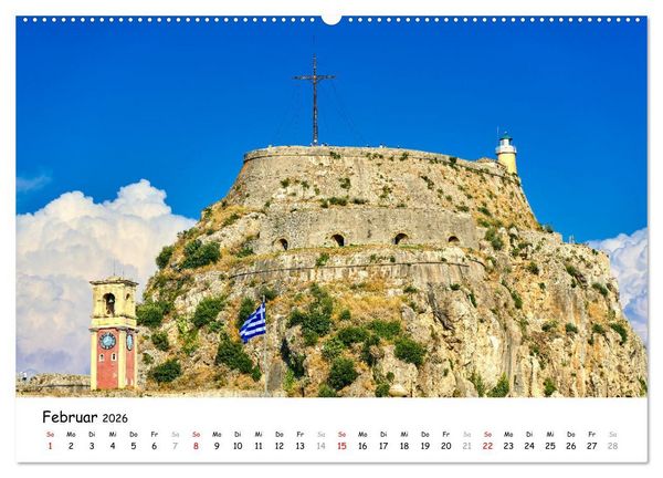 Produktbild: Mediterraner Zauber - Korfu in all seinen Facetten (hochwertiger Premium Wandkalender 2026 DIN A2 quer), Kunstdruck in Hochglanz