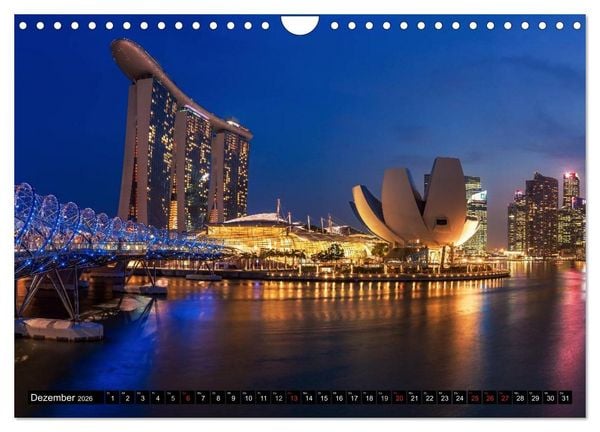 Produktbild: St&auml;dte S&uuml;dostasiens - Singapur & Kuala Lumpur (Wandkalender 2026 DIN A4 quer), CALVENDO Monatskalender