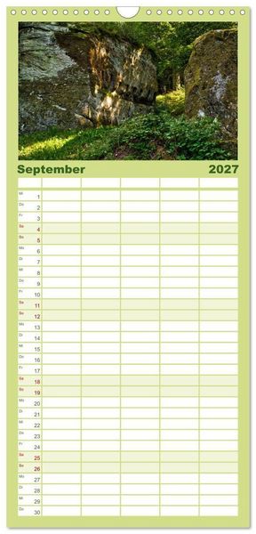 Produktbild: Familienplaner 2027 - Felsenburg Rotenhan mit 5 Spalten (Wandkalender, 21 x 45 cm) CALVENDO