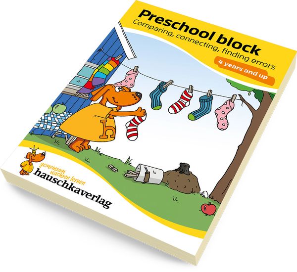 Kindergarten Activity Book from age 4 years - Line Tracing, connect-the-dots, spot the difference - for kids, boy and girl