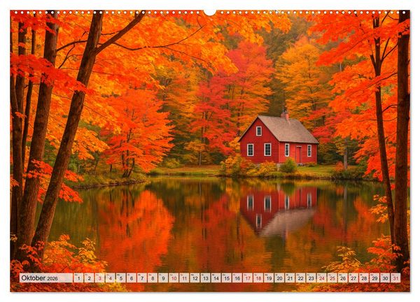 Produktbild: USA &ndash; von Yellowstone bis Texas - Cowboys, Pr&auml;rie und Bisons (hochwertiger Premium Wandkalender 2026 DIN A2 quer), Kunstdruck in Hochglanz