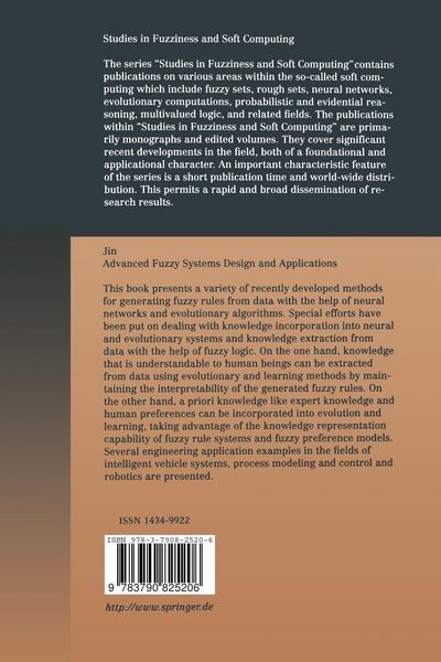Produktbild: Advanced Fuzzy Systems Design and Applications