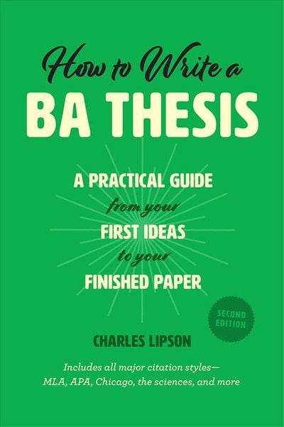 Produktbild: How to Write a Ba Thesis, Second Edition