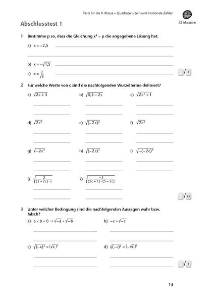 Produktbild: Fit in Test und Klassenarbeit &ndash; Mathematik 9./10. Klasse Gymnasium