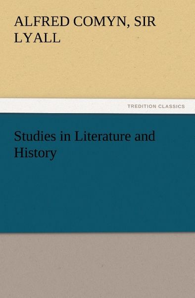 Produktbild: Studies in Literature and History