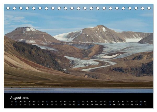 Produktbild: Spitzbergen (Tischkalender 2026 DIN A5 quer), CALVENDO Monatskalender