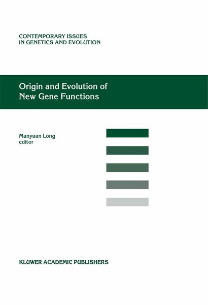 Produktbild: Origin and Evolution of New Gene Functions