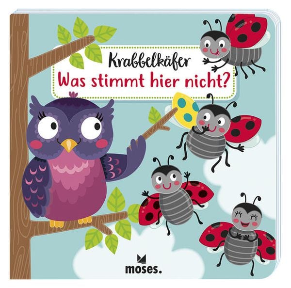 Krabbelkäfer Was stimmt hier nicht?, Gebundene Ausgabe von Sandra Kretzmann, Moses verlag, 9783964550163