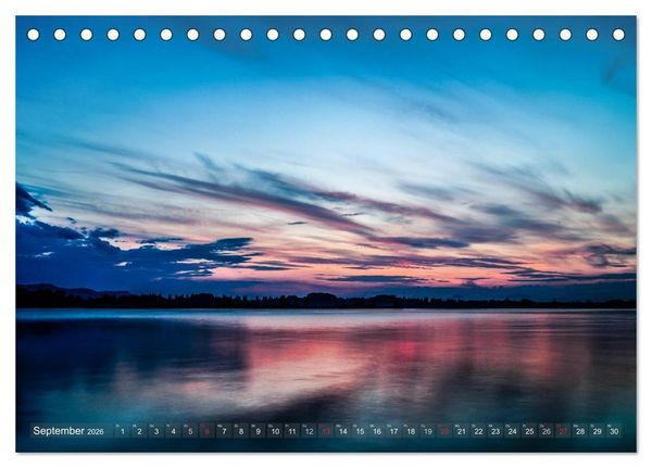 Produktbild: Bodensee zur blauen Stunde (Tischkalender 2026 DIN A5 quer), CALVENDO Monatskalender