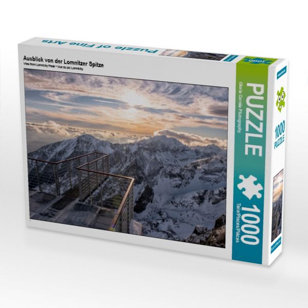 Produktbild: CALVENDO Puzzle Ausblick von der Lomnitzer Spitze 1000 Teile Puzzle quer | 1000 Teile Lege-Gr&ouml;&szlig;e 64 &times; 48 cm Foto-Puzzle f&uuml;r gl&uuml;ckliche Stunden