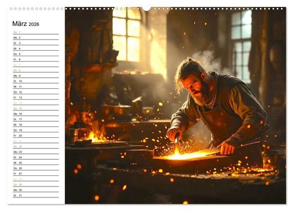 Produktbild: Rittertum und Mythos &ndash; Das Zeitalter der Ehre (Wandkalender 2026 DIN A2 quer), CALVENDO Monatskalender