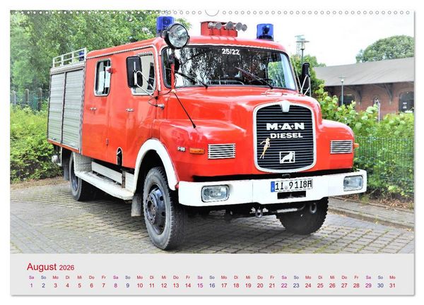 Produktbild: Oldtimer-FEUERWEHR (Wandkalender 2026 DIN A2 quer), CALVENDO Monatskalender