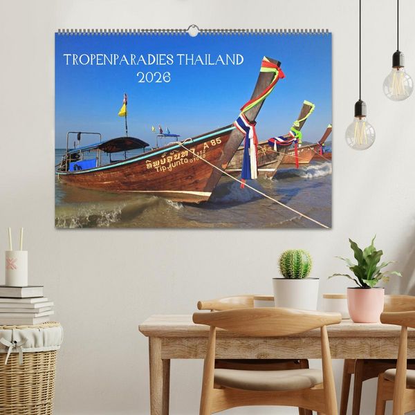 Produktbild: Tropenparadies Thailand 2026 (Wandkalender 2026 DIN A2 quer), CALVENDO Monatskalender