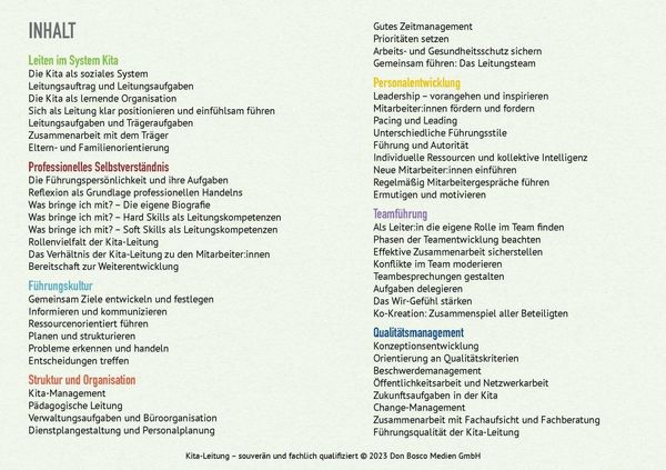 Produktbild: Kita-Leitung &ndash; souver&auml;n und fachlich qualifiziert