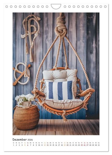 Produktbild: Maritimer Charme (Wandkalender 2026 DIN A4 hoch), CALVENDO Monatskalender