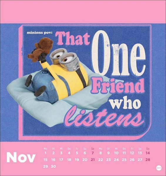 Produktbild: Minions Postkartenkalender 2027