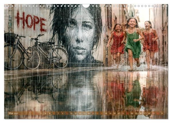 Produktbild: Pluviophil - Verr&uuml;ckt nach Regen (Wandkalender 2027 DIN A3 quer), CALVENDO Monatskalender